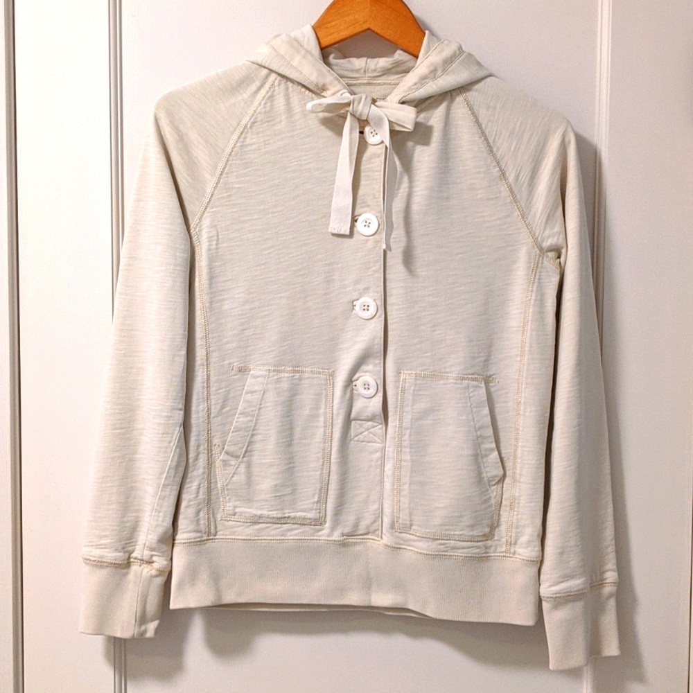 J. Crew Washed Heavyweight Jersey Hoodie